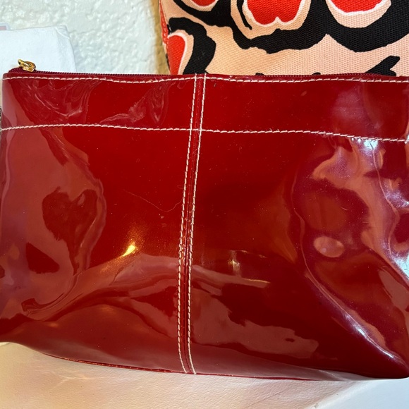 Coach Red and Black Floral Tote Set - Picture 5 of 16